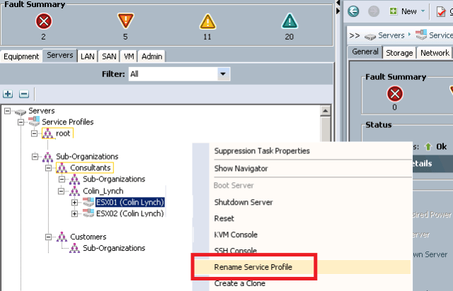 Rename Service Profiles